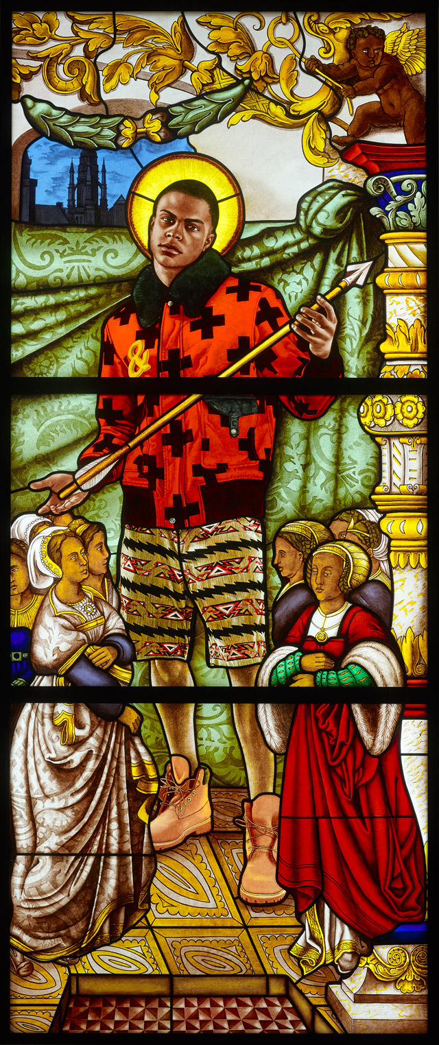 Digital study for Saint Ursula and the Virgin Martyr, 2014. © Kehinde Wiley. Photo: Courtesy of the artist.